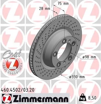 Brake Disc COAT Z 460.4503.20