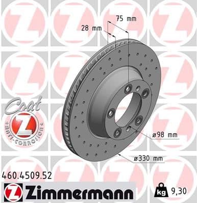 Brake Disc SPORT BRAKE DISC Z 460.4509.52