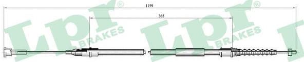 Cable, parking brake C0551B