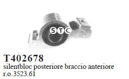 Silentblock front axle T402678
