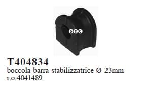 Mounting stabilizer front T404834