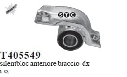 Silentblock front axle T405549