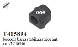 Mounting stabilizer front T405894