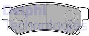 Brake Pad Set, disc brake LP3305
