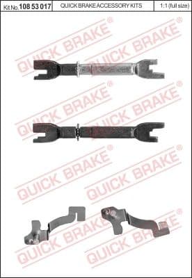 Adjuster Set, drum brake 108 53 017