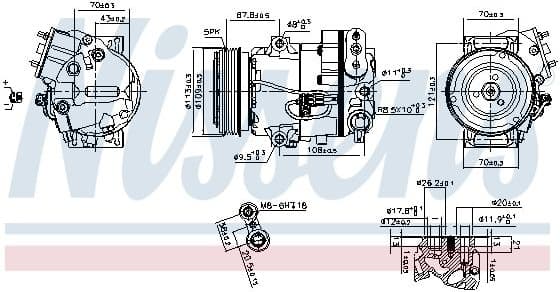 Compressor, air conditioning ** FIRST FIT ** 890266