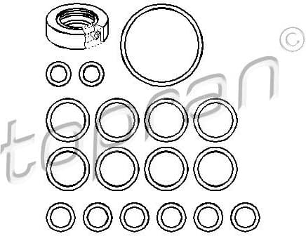 Gasket Set, hydraulic pump 107356