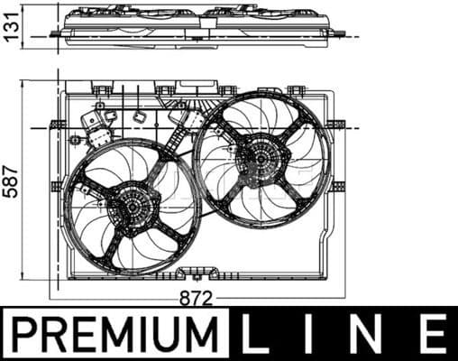 Fan, engine cooling BEHR *** PREMIUM LINE *** CFF 228 000P