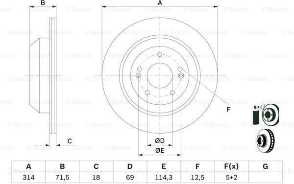 Brake Disc 0986479F43
