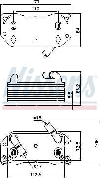 Oil Cooler, engine oil 91189