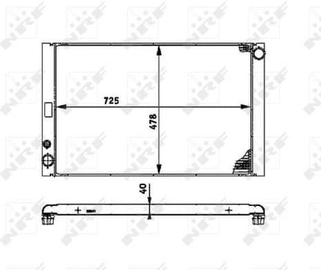 Radiator, engine cooling 53716