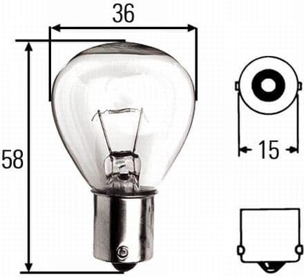 Bulb, rotating beacon 8GA 002 074-121
