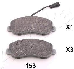 Brake Pad Set, disc brake 50-01-156