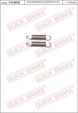 Repair Kit, parking brake lever (brake caliper) 113-0516