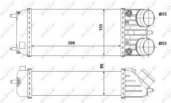 Intercooler, charger 30543