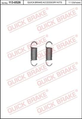 Repair Kit, parking brake lever (brake caliper) 113-0526
