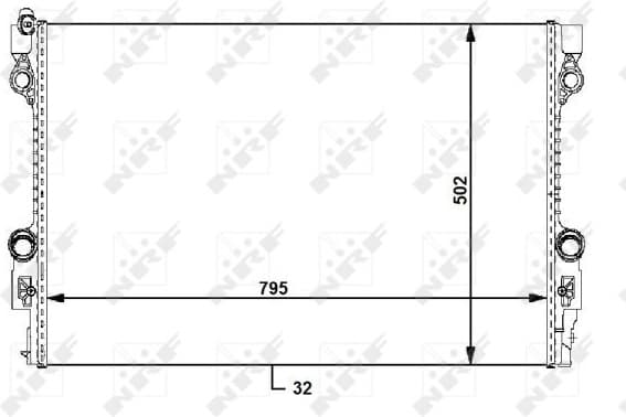 Radiator, engine cooling 59172