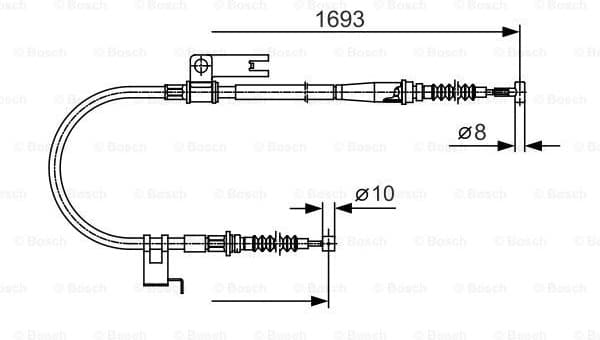 Cable, parking brake 1 987 477 917