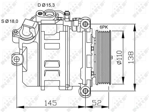 Compressor, air conditioning EASY FIT 32435