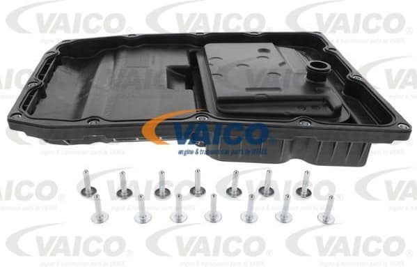 Oil Sump, automatic transmission Original VAICO Quality V450110