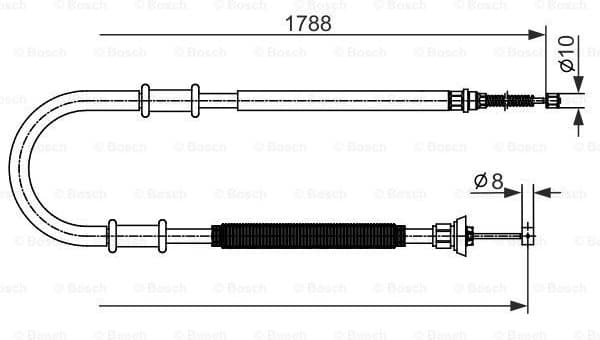 Cable Pull, parking brake 1 987 482 590