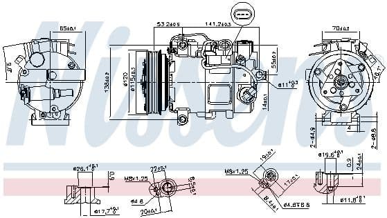Compressor, air conditioning ** FIRST FIT ** 890739