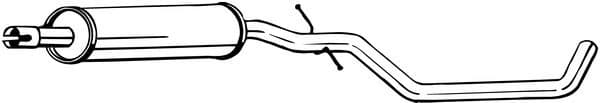 Centre Muffler 281-911