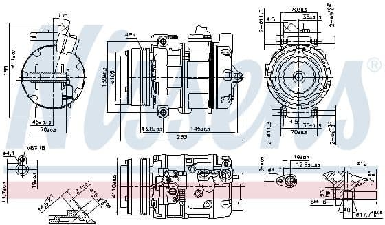 Compressor, air conditioning ** FIRST FIT ** 890292