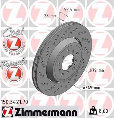 Brake Disc 150.3421.70