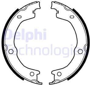 Brake Shoe Set, parking brake LS2118