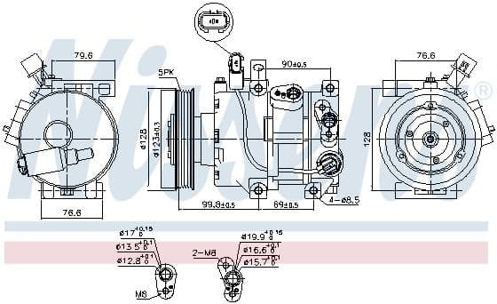 Compressor, air conditioning ** FIRST FIT ** 890562