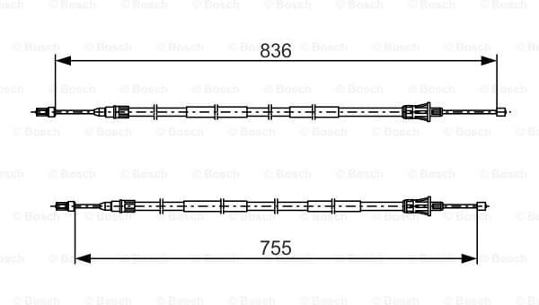Cable Pull, parking brake 1987482800