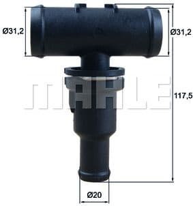 Thermostat, coolant BEHR TH5375