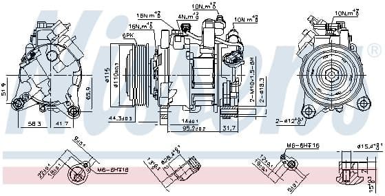 Compressor, air conditioning ** FIRST FIT ** 890397