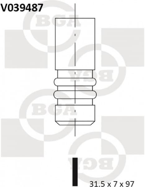 Valve exhaust V039487