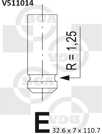 Valve exhaust V511014
