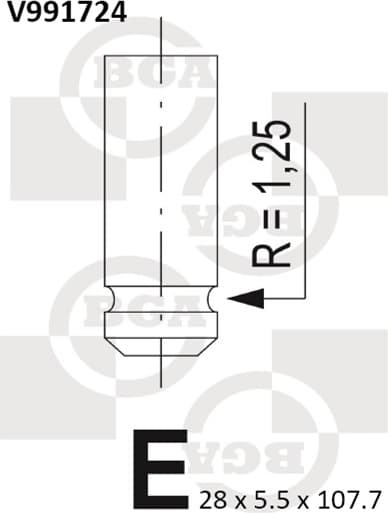 Valve exhaust V991724