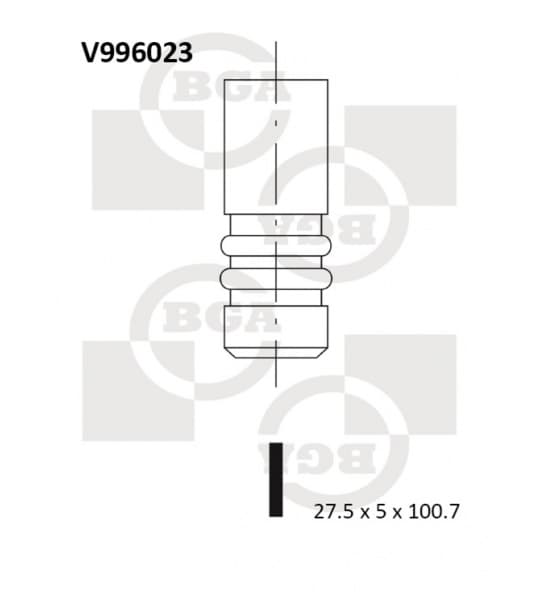 Valve exhaust V996023