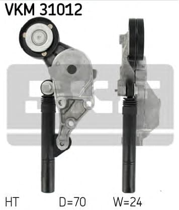 Tensioner belt VKM31012