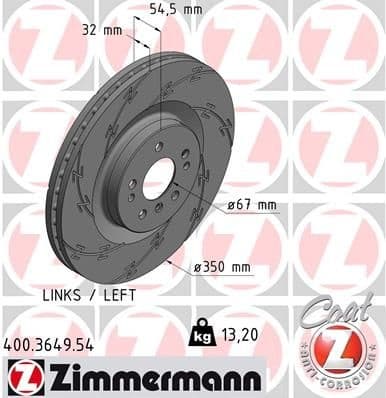 Brake Disc BLACK Z 400.3649.54