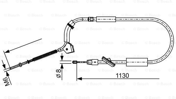 Cable Pull, parking brake 1 987 482 490