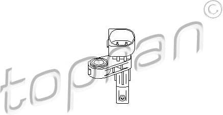 Sensor, wheel speed 110 604