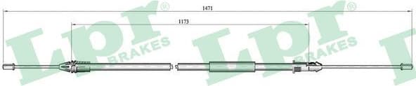 Cable, parking brake C1001B