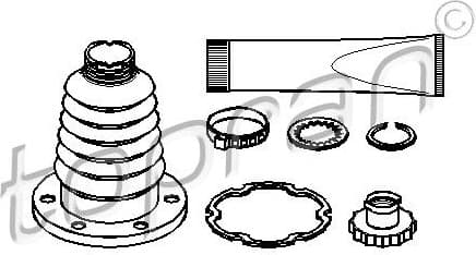 Bellow Set, drive shaft 109 696