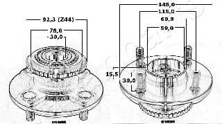 Wheel Hub KK21039 - image 3
