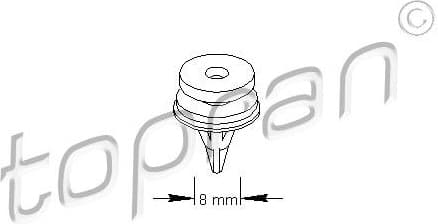 Retaining Clip, boot/cargo area panelling 700 585