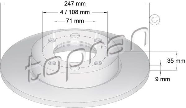 Brake Disc COATED 721 182