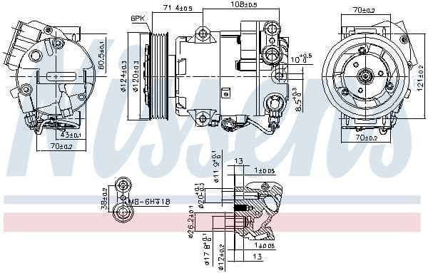 Compressor, air conditioning ** FIRST FIT ** 89425