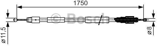 Cable Pull, parking brake 1987482018