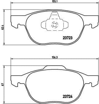 Brake Pad Set, disc brake XTRA LINE P24061X